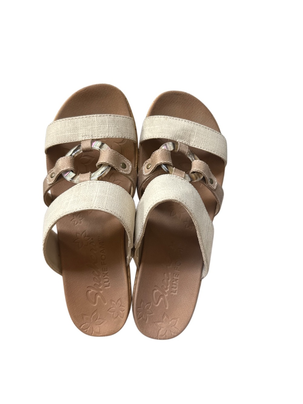 Skechers Beverlee Sail Away Wedge Sandals Size 7 - Picture 4 of 6